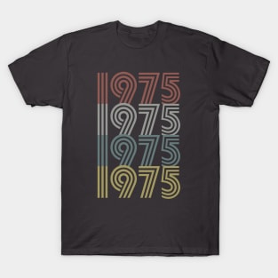 1975 Birth Year Retro Style T-Shirt